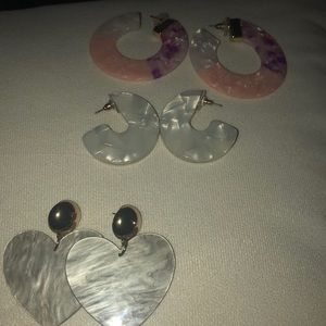 Bauble bar resin earring set